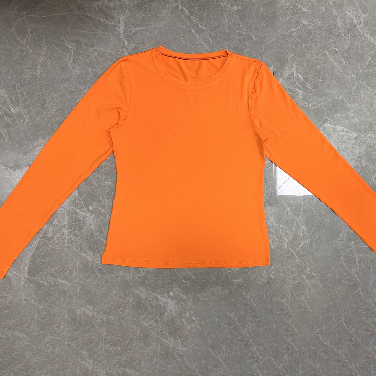 Women's Slim Fit Crew Neck Long Sleeve Basic Top